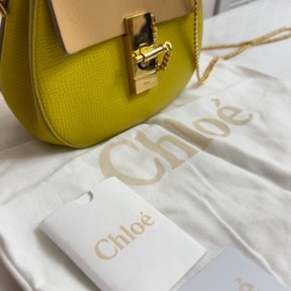 Chloe Drew Bag; Designer Chloe Two-Tone Drew Bag In Excellent Condition - Picture 8 of 14